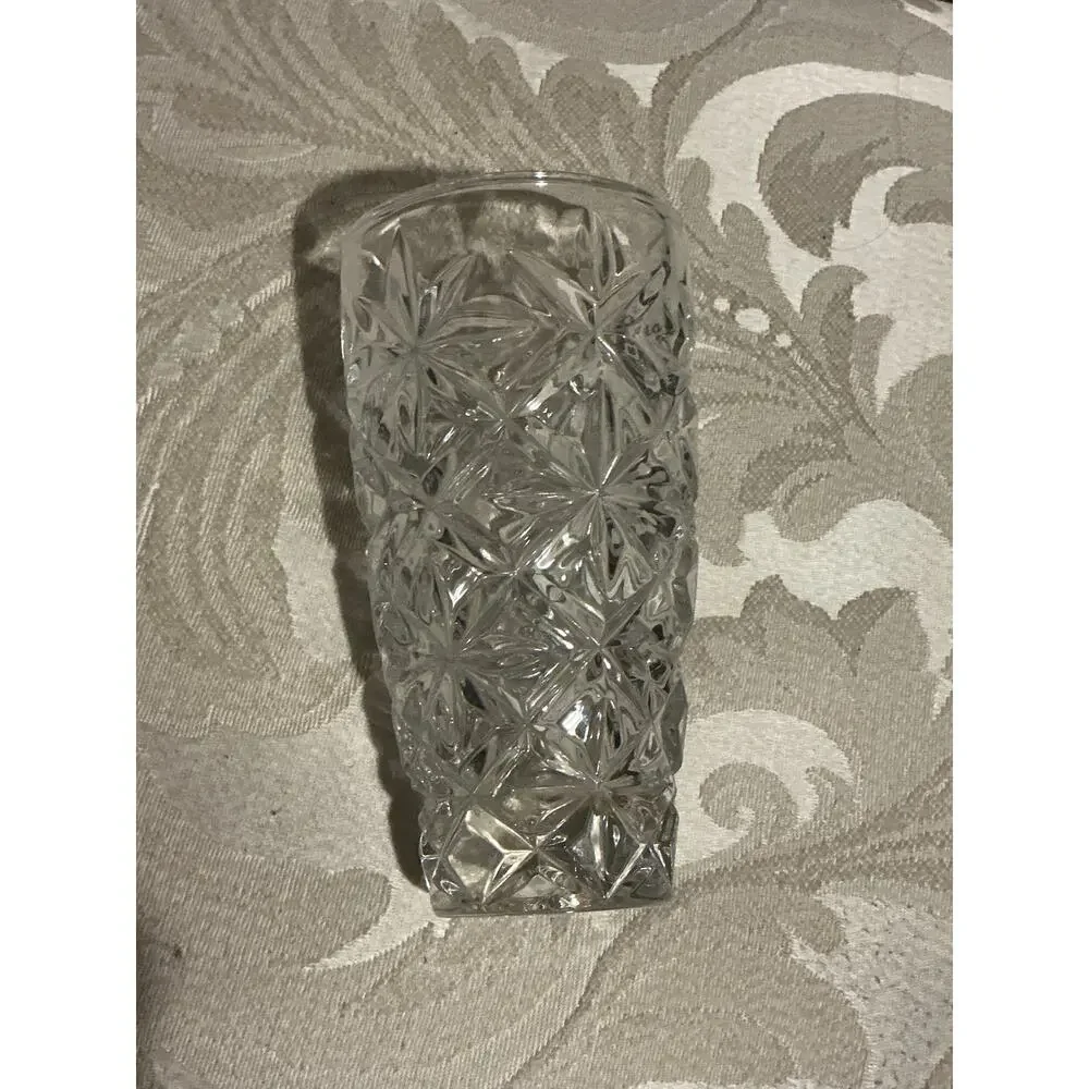 Bohemia crystal vase 7 inches tall